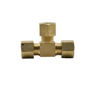 KXJSYL Tool Raccord à Compression à 3 Voies en Laiton, connecteur Union adapté au Tube OD 8mm, Eau, gaz et Carburant, 1 pièce