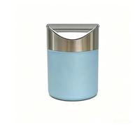 KXKJRYB 1.5L Mini poubelle de avec couvercle, petite poubelle de bureau idéale pour la salle de bain, le bureau, la cuisine, une table basse ou un plan de travail