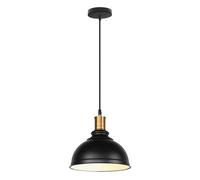 KXKLGWHN Lustre à une tête avec culot E27, suspension créative en métal en forme de chapeau, luminaire de plafond, suspension décorative pour salon, salle à manger et cuisine