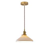 KXKLGWHN Lustre d'intérieur à vis E26, suspension en céramique de style industriel japonais, luminaire suspendu à une tête, luminaire décoratif pour salon, cuisine, îlot de cuisine ou café