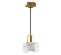 KXKLGWHN Lustre industriel moderne en marbre, suspension en pierre naturelle, lampe suspendue créative à une seule tête, luminaires décoratifs pour salon, salle à manger et chambre à coucher