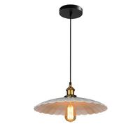 KXKLGWHN Suspension de style industriel moderne, lampe suspendue en fer avec ligne de suspension réglable, lustre créatif à une seule tête, luminaires décoratifs pour salle à manger, chambre, couloir