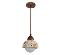 KXKLGWHN Suspension en pierre naturelle, style industriel nordique, lustre terrazzo à vis G9, luminaires décoratifs pour chambre, couloir ou salle à manger