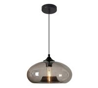 KXKLGWHN Suspension intérieure en verre de style industriel américain, lustre à une tête avec douille E26, suspension réglable, pour salon, couloir ou restaurant.