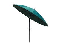 KXWOQ3ED 270 cm Parasol de Jardin Rond, Parapluie Shanghai, Protection Solaire UV, Parasol de Marché avec Manivelle et Inclinaison, 24 Baleines