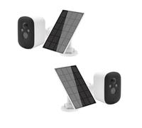 KYF Caméra Surveillance Extérieure Solaire 2K WiFi 2 Pack | Batterie 5200 mAh, Détection Humaine, Vision Nocturne 30 m, Audio Bidirectionnel, Étanchéité IP65
