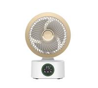 Ventilateur Intelligent Portable Ultra silencieux, Rechargeable, Contrôle vocal, Double éclairage nocturne, Aromathérapie intégrée