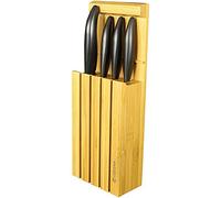 Kyocera 4WHBK Bloc de 4 Couteaux d'Office/universel/Santoku Céramique Blanc/Noir