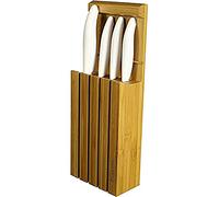 Kyocera 4WHWH Bloc de 4 Couteaux d'Office/Universel/Santoku Céramique Blanc