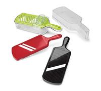 Kyocera CSN-550 Coffret 3 Mandolines Réglable/Julienne/Gratter Céramique Noir/Rouge/Vert