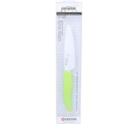 Kyocera FK-110-WH GR Couteau d'Office Manche Vert Lame Céramique Blanche 11 cm