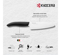 Kyocera FK-130-WH Couteau universel, lame céramique 13cm & manche blanc