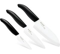 Kyocera FK-3PC BK Gen Couteau Céramique Coffret cadeau, en plastique, noir/blanc 26,7/22,4/19,4 x 4,5/2,7/2,3 x 1,9/1,7/1,7 cm