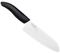 KYOCERA - FK160WHBKEU - Santoku collection GEN noir, lame céramique 11,5 cm haut de gamme, ultra tranchante et résistante - nouveau packaging