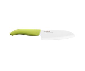 KYOCERA | GEN GREEN Couteau Santoku en céramique, Lame : 14 cm