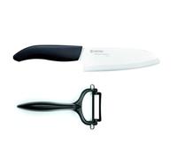 Kyocera GIFT SET BK Couteau du Chef : 1 Fk-140-Wh + 1 Eplucheur Cp-10-Nbk Noir