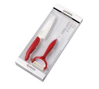 Kyocera Starter Set RD Couteau, Céramique, Rouge, 22,4 x 2,7 x 1,7 cm FK110CP10NRD