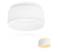 KYOTECH LED Spot de plafond à lumière indirecte incluse 5W Remplaçable LED Module 3000K Blanc Chaud 400LM Plafonnier Luminaire Apparent Blanc mat Spot encastrable Design extra plat 30m