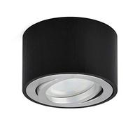 KYOTECH Plafonnier LED en saillie Spots de plafond orientable 230V Comprend un module LED 5W interchangeable 3000K Blanc chaud Ø80x50mm Ronde