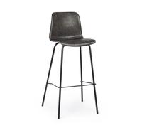 Kyra Pu Anthracite Vintage Bar Stool