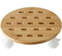 KYUEPONG Support Roulant for Usine, | Roulettes rotatives à roulettes, support rond for Pot de fleur mobile lourd avec roues universelles verrouillables(11inch)