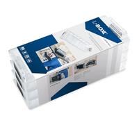 L-BOXX Micro Boîte de Rangement Empilable Transparente avec Séparateurs Flexibles 259x106x42mm - Compatible Mini, System, XL-BOXX et ProClick
