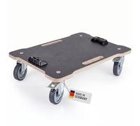 L-BOXX Planche à roulettes avec plaque sérigraphiée - Chariot de transport robuste pour Bosch Sortimo L-BOXX | Chariot avec 4 roulettes pivotantes et frein de stationnement | Compatible avec système