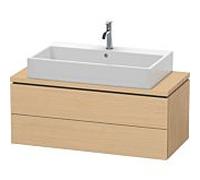 Meuble sous-lavabo Duravit L-Cube pour console, Compact, suspendu, 2 tiroirs, 1020x400x477mm, LC580903030