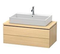 L-Cube Duravit vasque LC581907171 102 x 54,7 cm, chêne méditerranéen, pour console, 2 tiroirs