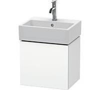 L-Cube Duravit vasque LC6245L1818 43,4x34,1x40cm, suspendu, porte à gauche, blanc mat
