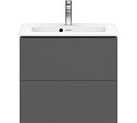 Duravit Meuble sous-vasque L-Cube LC625604949 62×39,1×55 cm suspendu 2 tiroirs graphite mat