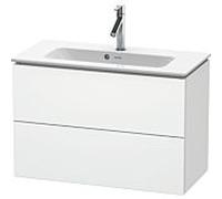 Duravit Meuble sous-lavabo L-Cube LC625701818 - 82x39,1x55 cm, 2 tiroirs, blanc mat, suspendu