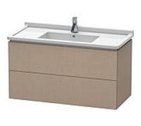 L-Cube Duravit vasque LC626607575 102 x 46,9 cm, lin, 2 tiroirs, suspendu
