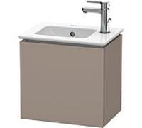 Duravit L-Cube Meuble sous-lavabo suspendu, 1 porte, charnière à gauche, 420x400x294mm, LC6272L4343