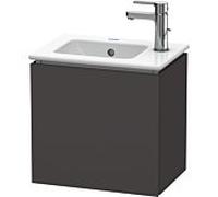 Duravit L-Cube Meuble sous-lavabo suspendu, 1 porte, charnière à gauche, 420x400x294mm, LC6272L8080