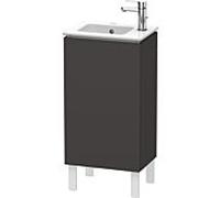 Duravit L-Cube Meuble sous-lavabo vertical, 1 porte, charnière à gauche, 420x704x294mm, LC6273L8080