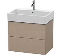 L-Cube Duravit vasque LC627607575 68,4 x 45,9 cm, lin, 2 tiroirs, suspendu
