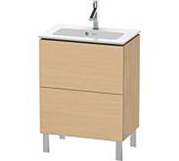 Duravit Bâti-support L-Cube LC667303030 Compact 2 tiroirs 620x704x391 mm Chêne naturel