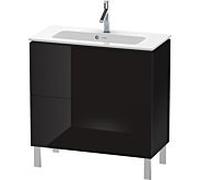 L-Cube Duravit vasque LC667404040 82 x 39, match2 cm, noir brillant, 2 2000