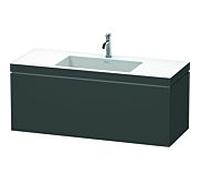 L-Cube Duravit vasque LC6919O4949 120 x 48 cm, 2000 , graphite mat, coulissant 2000