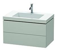 L-Cube Duravit vasque LC6927O0707 80 x 48 cm, 2000 , gris béton mat, 2 tiroirs