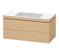 Duravit L-Cube Meuble avec vasque Vero Air, 2 tiroirs, LC6928N3030,