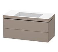 Duravit L-Cube Meuble avec vasque Vero Air, 2 tiroirs, LC6928N4343,