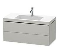 Duravit L-Cube Meuble avec vasque Vero Air, 2 tiroirs, LC6928O0707,