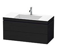 Duravit L-Cube Meuble avec vasque Vero Air, 2 tiroirs, LC6928O1616,