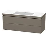 Duravit Meuble suspendu L-Cube c-bonded LC6929N9090 1200x500x480 mm, 2 tiroirs, sans trou