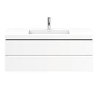 L-Cube Duravit vasque LC6929O1818 120 x 48 cm, trou pour robinet 2000 blanc mat, 2 tiroirs
