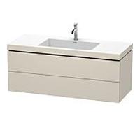 Duravit L-Cube Meuble avec vasque Vero Air, 2 tiroirs, LC6929O9191,
