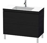 Duravit L-Cube Meuble avec vasque Vero Air, 2 tiroirs, LC6938O1616,