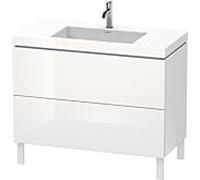 Duravit Ensemble vertical L-Cube LC6938O2222 2 tiroirs sans trop-plein 1000x698x480mm blanc brillant